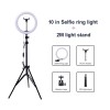 Lampa circulara LED 26 cm diametru, trepied reglabil 200 cm, Dactylion