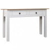 Gossi masa consola, alb, 100x40x72 cm, lemn masiv de pin, gama panama