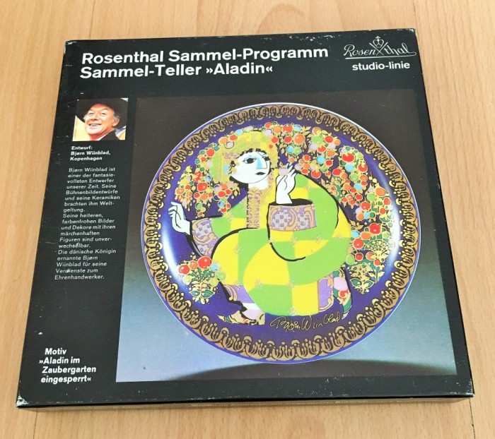 Farfurie - Rosenthal - Aladin si lampa fermecata - Nr. 4 - Bjorn Wiinblad