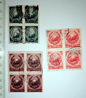 LOT TIMBRE VECHI ROMANIA - STEMA RPR foto