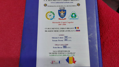 program Sfer finala Cupa Cupelor Rulmentul Brasov - Krim Ljubljana foto