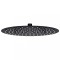 Gossi cap de dus tip ploaie rotund, negru, 30 cm, otel inoxidabil