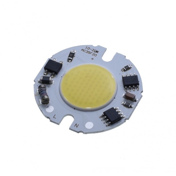 Led COB 35mm elSales ELS-H35-F10022, Putere 10 W, Temperatura de culoare 6000 - 6500K, Alimentare 220 V,