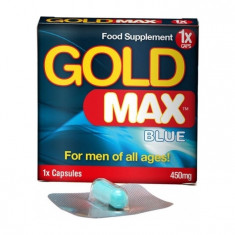 Capsula Stimulent Barbat GoldMAX Blue 450mg foto