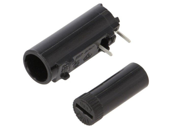 Conector siguranțe 10A 5x20mm THT