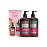 Set Sampon &amp; Balsam cu Cheratina si Ulei de Argan pentru toate tipurile de par, 2x400ml, Arganicare