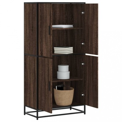 vidaXL Dulap nalt stejar maro 68x35x139 cm lemn prelucrat 3300834 foto