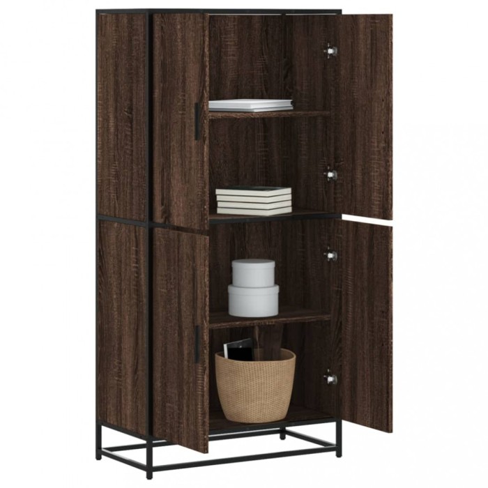 vidaXL Dulap nalt stejar maro 68x35x139 cm lemn prelucrat 3300834