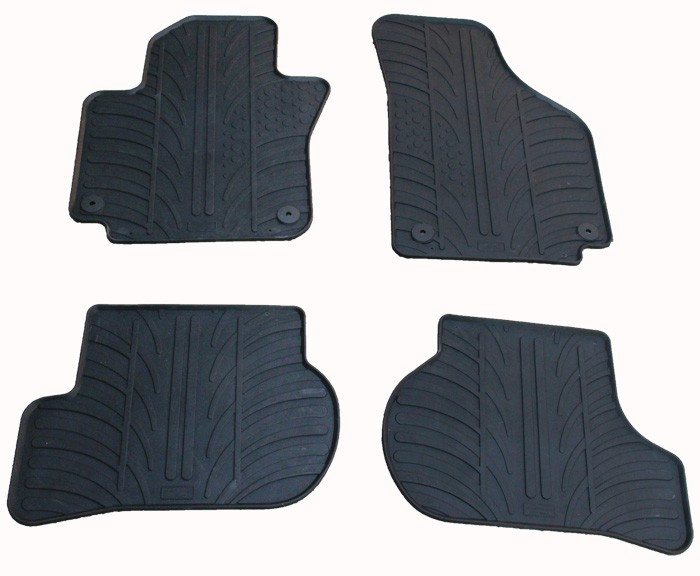 Set covorase auto din cauciuc Vw Golf 5 Plus 2005-, Golf 6 Plus 2009-, Seat Altea 2004-2006, Seat Toledo 3 2005-2012, Negru, Gledring, 4 buc.