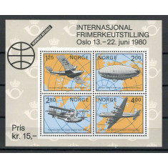 Norvegia 1980 MNH - Istoria aviatiei arctice, nestampilat