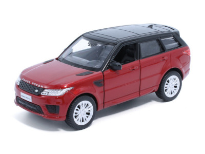 Macheta auto Land Rover Range Rover Sport rosu, pull back, 1:36 Tayumo foto