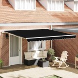Marchiză retractabilă Negru 400 &times; 300 cm Negru