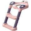 Reductor si Scaunel Inaltator WC, din Plastic+PVC Roz/Mov