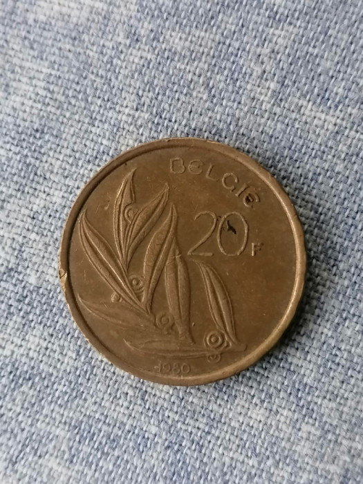 20 francs 1980 (BELGIE) BELGIA