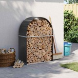vidaXL Suport pentru lemne, antracit, 80x45x120 cm, oțel galvanizat 364559