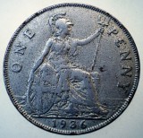 7.814 MAREA BRITANIE ANGLIA GEORGE V 1 ONE PENNY 1936 CROMAT/NICHELAT