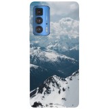 Husa compatibila cu Motorola G100 model Snow Mountain, Silicon, TPU, Viceversa