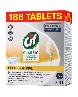 Cif Diversey Classic, Tablete Detergent Pentru Masina De Spalat Vase, 188 Buc/cutie foto