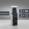 Distribuitor 3 prize camuflat &icirc;n mobilier, USB- metalizat-satinat