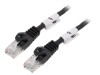 Cablul de rețea U/UTP 5e 2m CCA PVC negru 26AWG, Lanberg