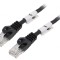 Cablul de rețea U/UTP 5e 2m CCA PVC negru 26AWG