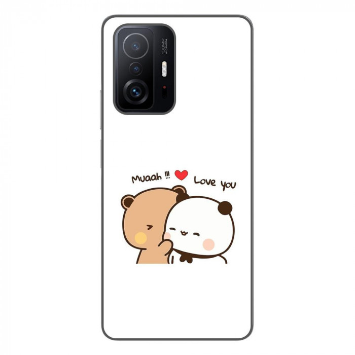 Husa compatibila cu Xiaomi Mi 11T, Mi 11T Pro Silicon Gel Tpu Model Bubu Dudu Muaah Love You