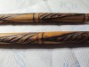 Lot vintage de 2 fusuri din lemn