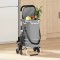 vidaXL Carucior de cumpărături Gri 47 x 39 x 100.5 cm Tafeta Oxford 42002338