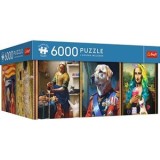 Puzzle 6 Art Works, 6000 de piese, cu Poster, Multicolor, CMCLASS