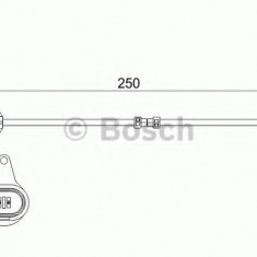 Senzor de avertizare,uzura placute de frana AUDI A8 (4H) (2009 - 2016) BOSCH 1 987 474 510