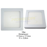 Spot Led aplicat 12w/6400k (patrat)