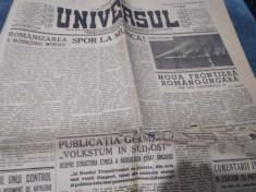 ZIARUL UNIVERSUL 9 OCTOMBRIE 1940 foto