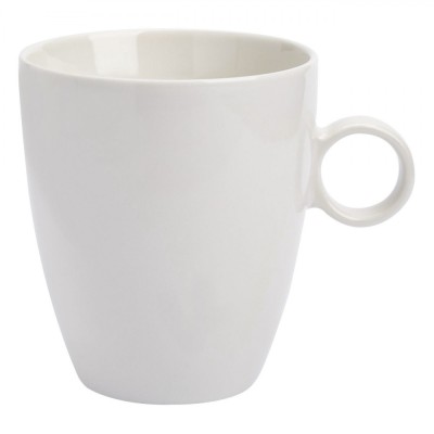 Cana Porțelan New Bone, Albă, Capacitate 540 ml, Diametru 10 cm, &amp;Icirc;nălțime 12 cm, Compatibilă Cuptor Microunde, Compatibilă Mașina De Spălat Vase foto