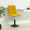 VidaXL Scaune de bucătărie pivotante 4 buc. catifea galben muștar 3089296
