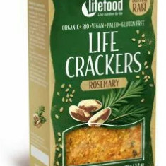 Lifecrackers cu rozmarin raw Bio, 90g, Lifefood