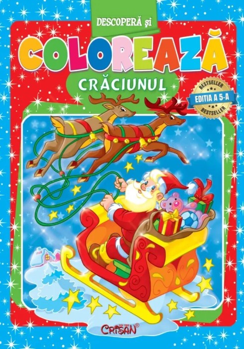 Crăciunul (Descoperă şi colorează). Bestseller. Editia a 6-a
