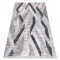 Covor modern REBEC franjuri 51166B Geometric - două niveluri de l&acirc;nă albastru inchis / cremă, 80x150 cm