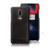 Husa pentru OnePlus 6, Pierre Cardin, Piele naturala, Negru