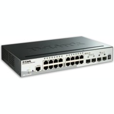 SWITCH D-LINK SMART 16 porturi Gigabit. + 2 porturi SFP + 2 porturi 10G SFP+ carcasa metalica rackabil &amp;amp;quot;DGS-1510-20&amp;amp;quot; (include timbru verde 1 foto