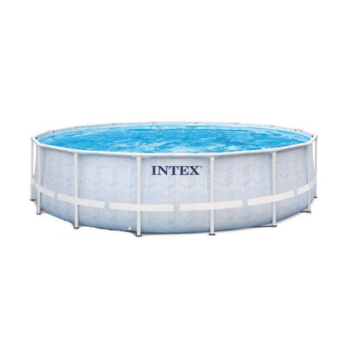 Piscina Rotunda cu Filtru Chevron Intex, &Oslash; 488 cm, inaltime 122 cm, Cartus