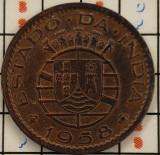 India Portugheza 10 centavos 1958 - km 30 - A006, Asia