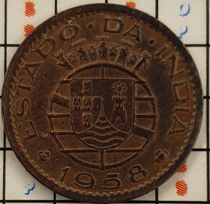 India Portugheza 10 centavos 1958 - km 30 - A006