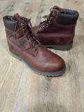 Bocanci dama TIMBERLAND originali 6 inch basic piele waterproof 39.5/41/42, Piele naturala, Grena