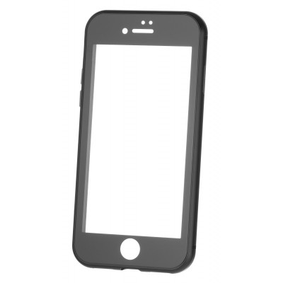 Husa Aluminiu OEM cu protectie full din sticla securizata pentru Apple iPhone XR, Neagra foto