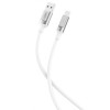 Cablu transfer date si incarcare XO NB251 USB-A - USB-C 6A Metalic 1m, Alb
