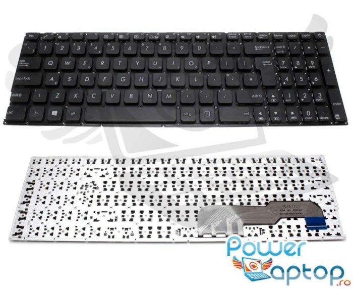 Tastatura Asus F541N layout UK fara rama enter mare, F541NA layout UK fara rama enter mare, F541UJ layout UK