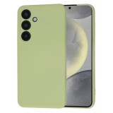 Husa premium pentru samsung galaxy s24 - softflex, microfibra, matcha