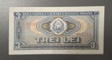 Bancnota Romania 3 lei 1966, seria H.00005982325 - stare foarte bună