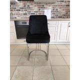 SCAUN MADISON 4 NEGRU CU ARGINTIU