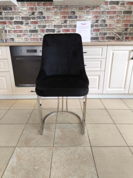 SCAUN MADISON 4 NEGRU CU ARGINTIU